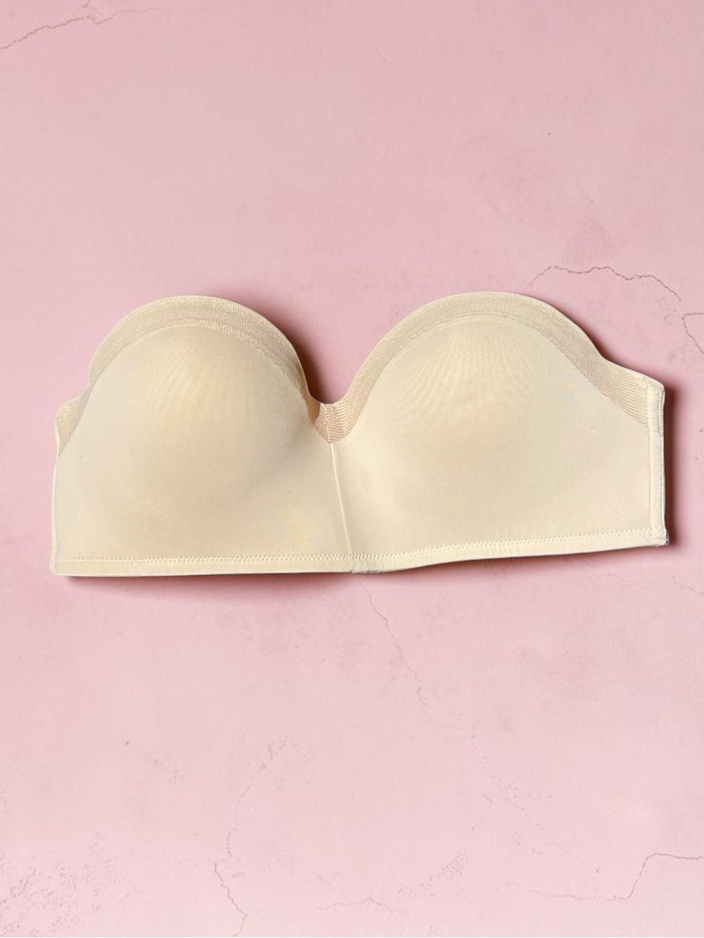 🌻Like New LIVELY No-Wire Strapless Bra Toasted Almond Wireless Padded Nude 34B